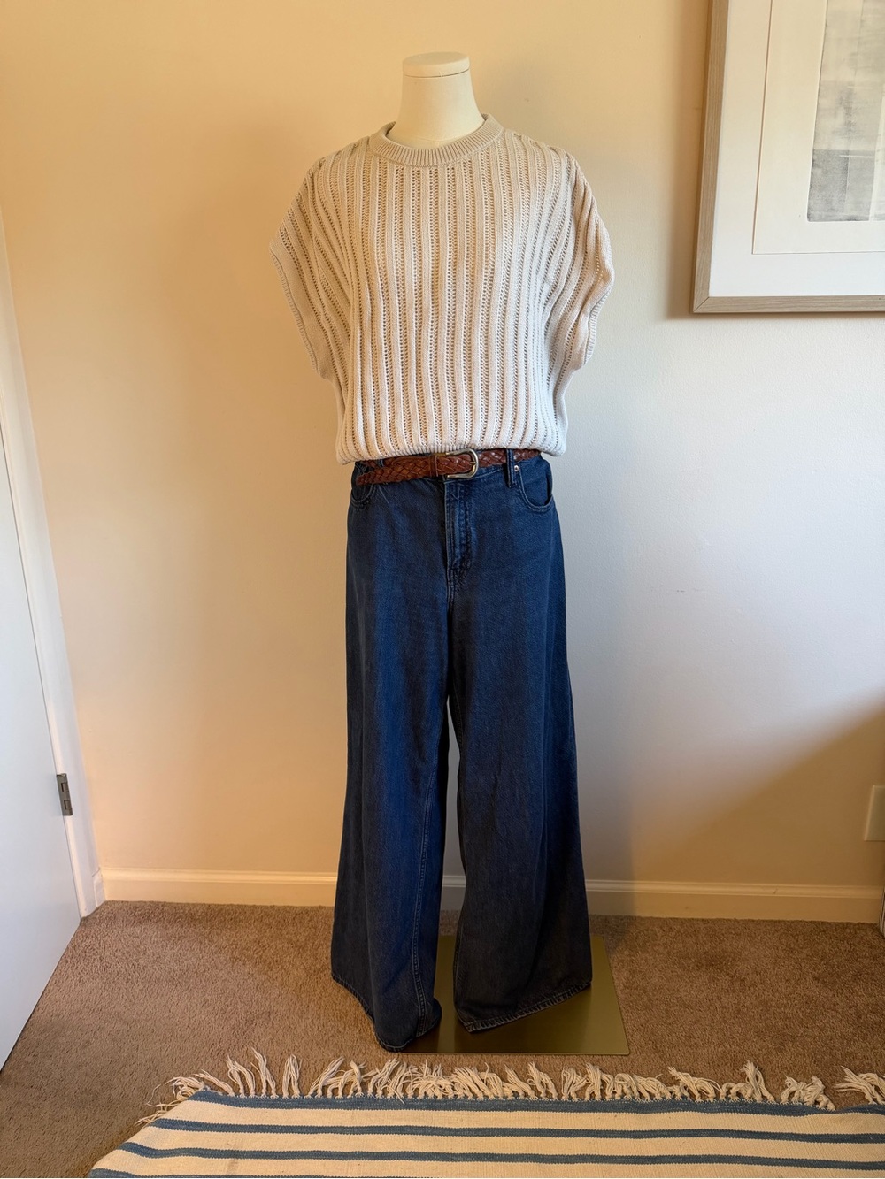 GAP Dark Blue Wide-Leg High-Rise Jeans